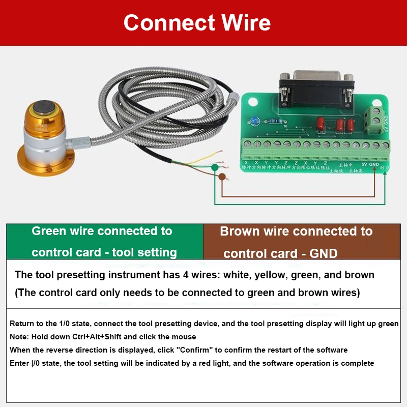 CNC التلقائي أداة الاستشعار قياس السيارات Z محور التحقيق NC السيارات صفر تحقق لوحة اللمس الاستشعار لآلة طحن طحن التوجيه باستخدام الحاسب الآلي