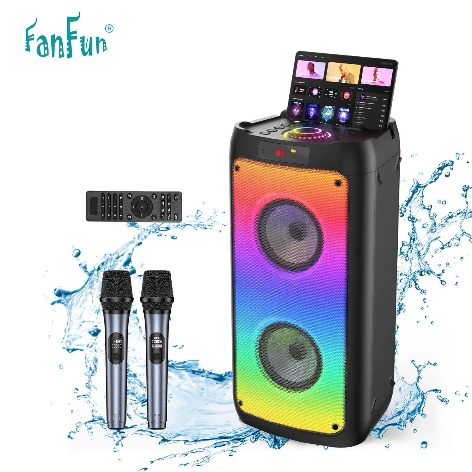 JYX T10 Party Tragbare Bluetooth-sprecador Karaoke-Maschine (lago fiesta navideña, TWS)