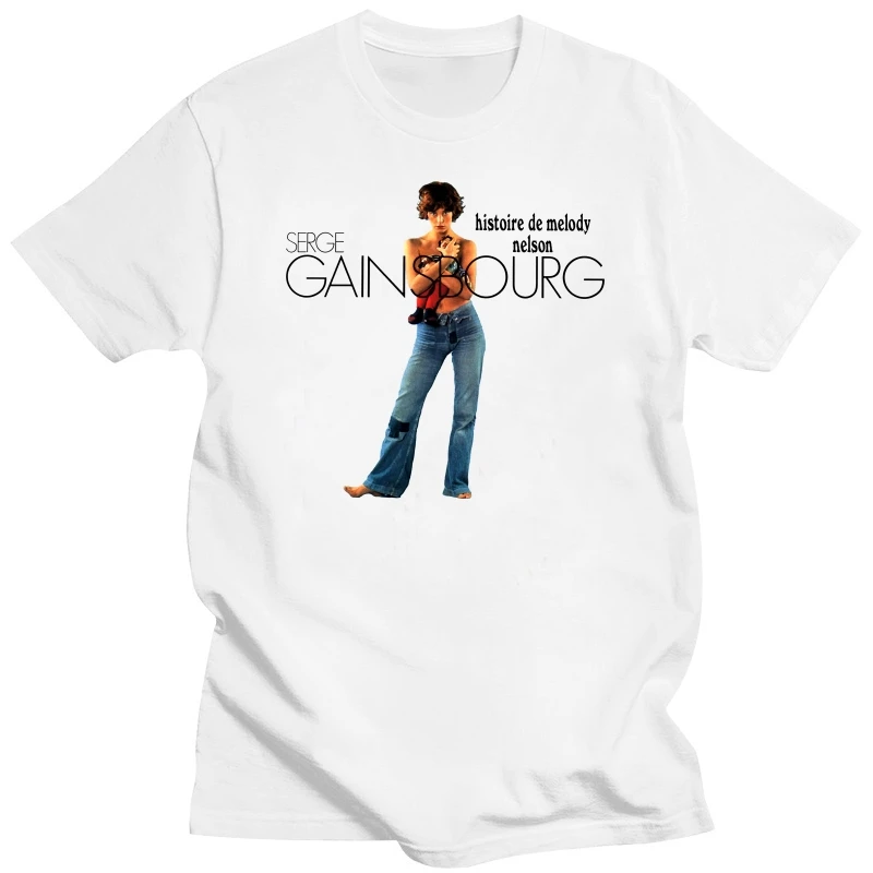 Álbuns franceses 1970s retro t camisa histoire de melody nelson serge gainsbourg