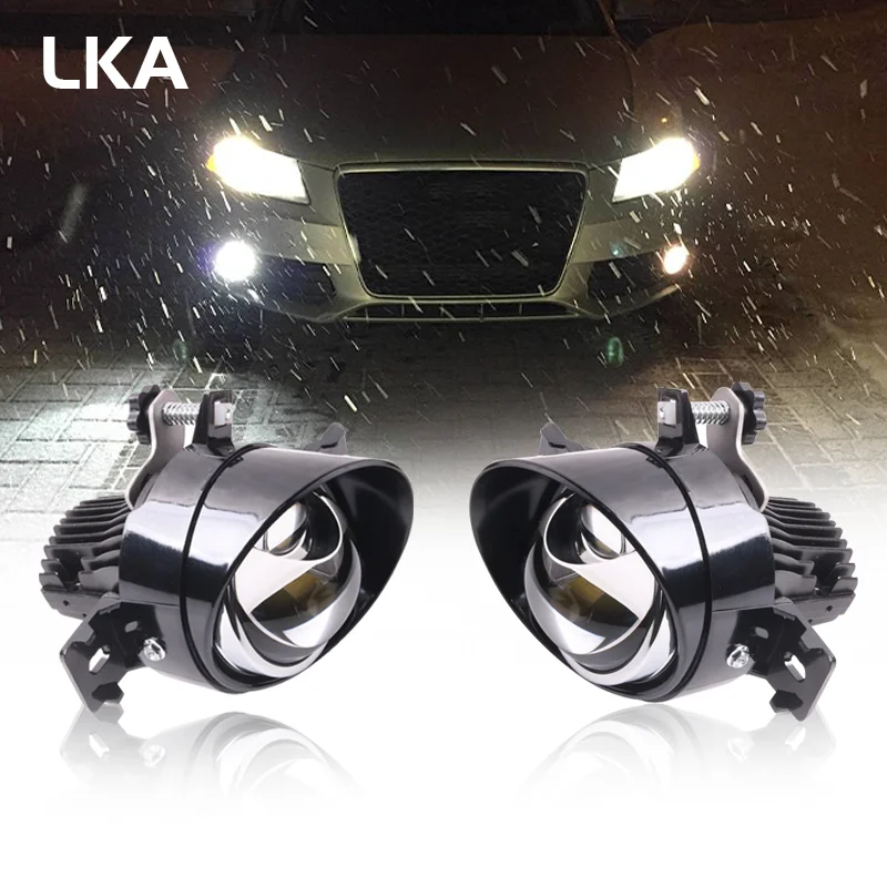 LKA Fog Lights Led Fog Lights for Nissan Sentra Qashqai J10 Nissan X-Trail T30 T32 Altima Coupe Versa Note Led Fog Driving Lamp