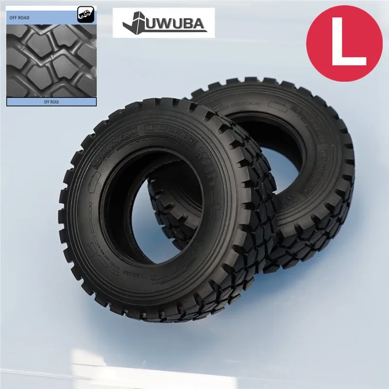 1/14 RC Truck Tire Tyre Crushing tires All Terrain Tyres High Quality Rubber For Tamiya 1/14 RC Truck Tipper Trailer Model DIY