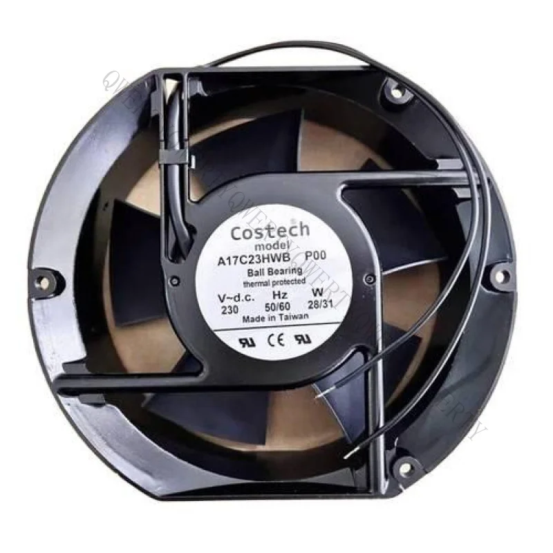 sp-1-pieces-nouveau-pour-costech-a17c23hwb-p00-230v-28-31w-ventilateur-de-refroidissement-a-2-fils--qw