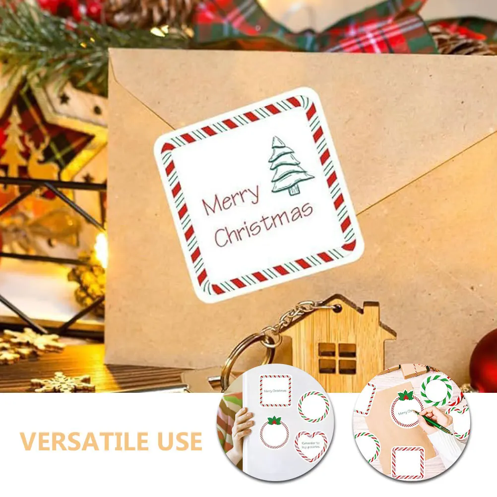1 set di quaderni adesivi per caramelle natalizie, quaderni autoadesivi rimovibili per appunti natalizi, album scolastico per ufficio