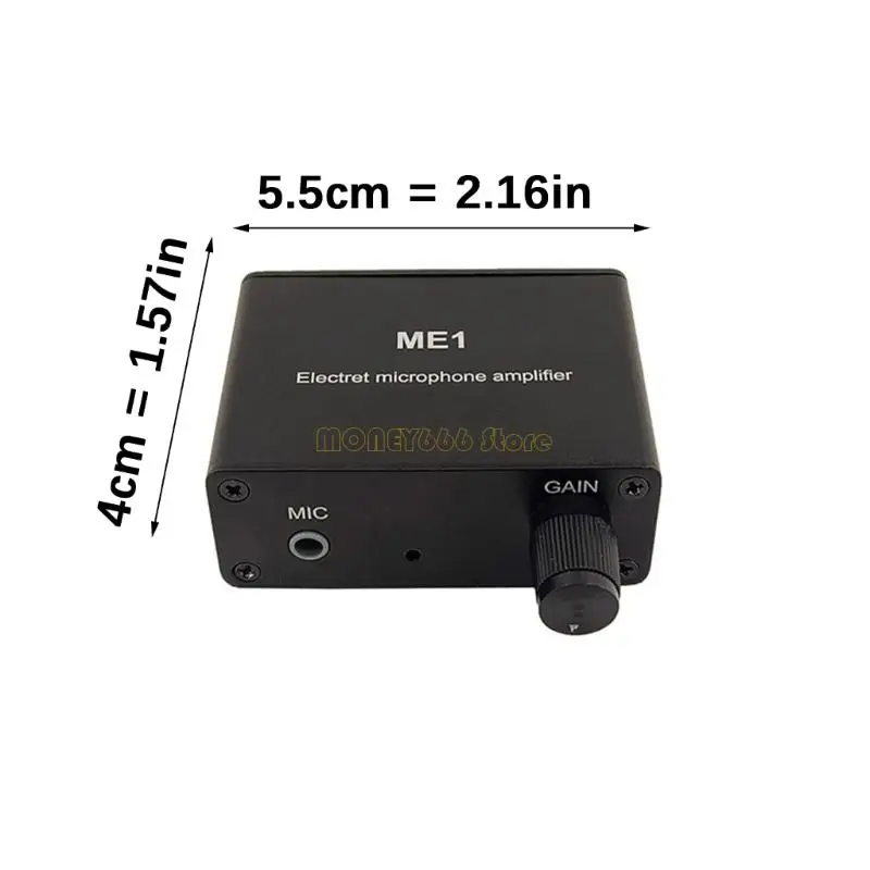 F62C خلاط أداة إخراج متعددة 10 ساعات يعمل ME1 MIC Amplifier صوت واضح