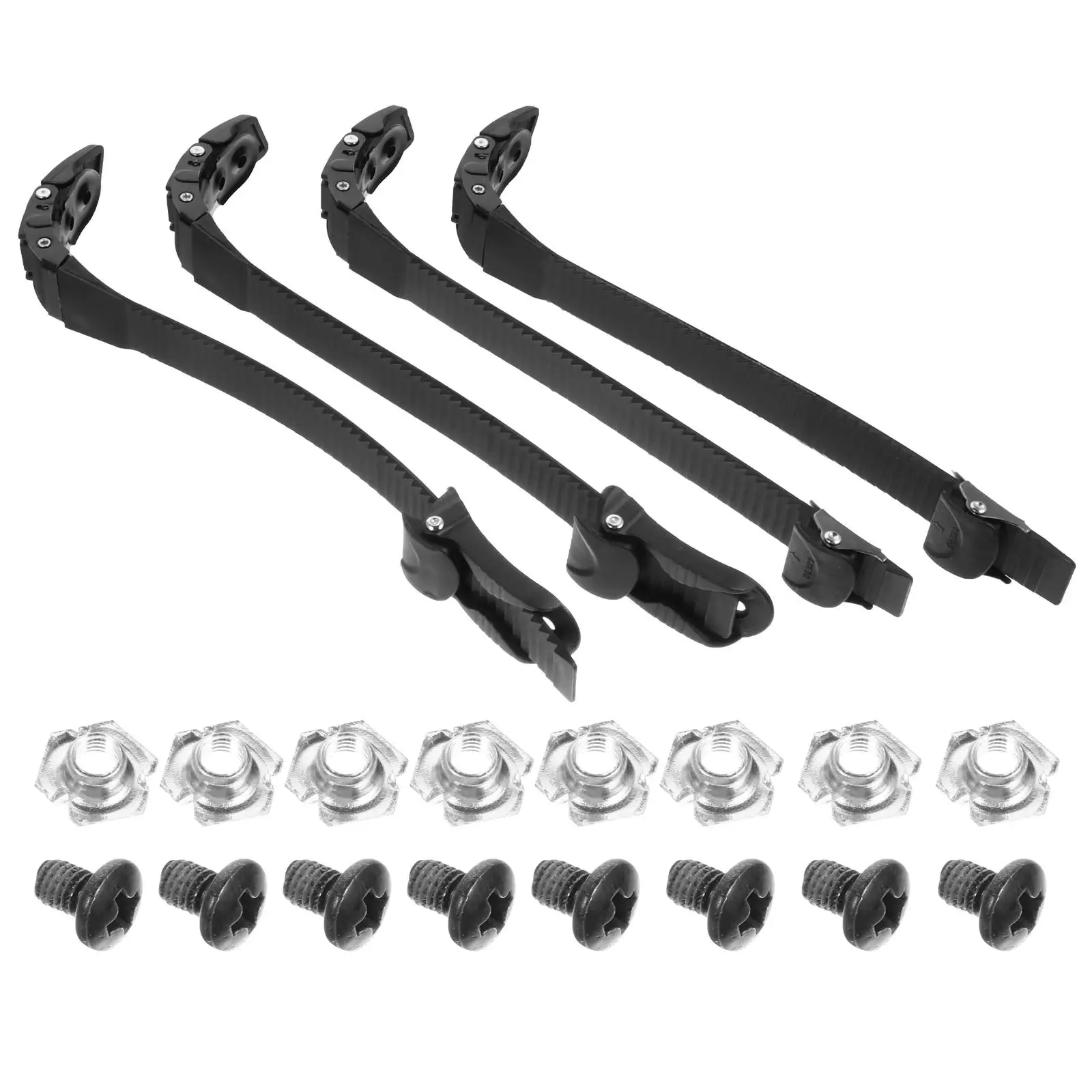 4pcs Roller Durable Material Adjustable Length Skating Roller Accessory Skating Shoes Buckle Shoes Buckle Inline Ice