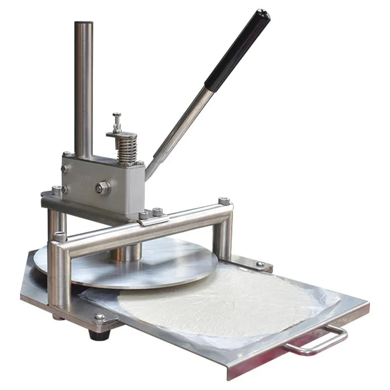 #Commercial 30cm Hand Pizza Dough Press Machine Manual Dough Flattening Press Machine Adjustable Thickness Dough Press Machine
