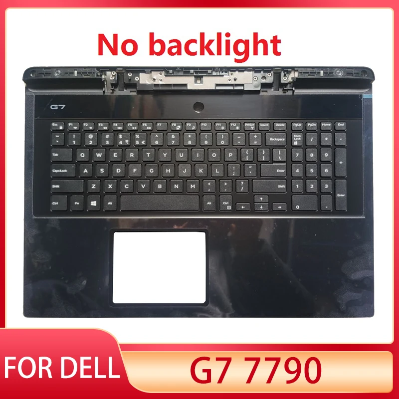 

NEW US Laptop Keyboard For DELL G7 7790 US Keyboard No Backlight Palmrest Upper Case 06WFHN 00YW0N