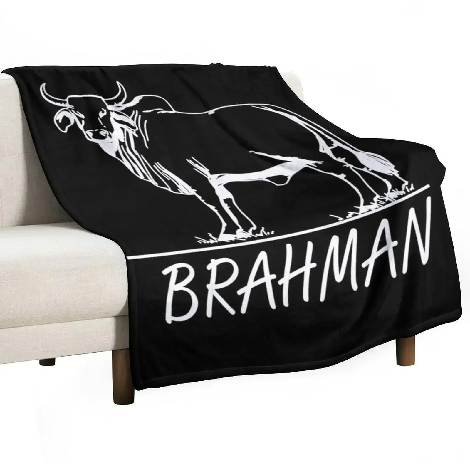 Zebu Cattle, Brahma Bulls, Brahman Cow Milk Yield.png Throw Blanket Luxury Brand halloween Stuffeds Warm Blankets