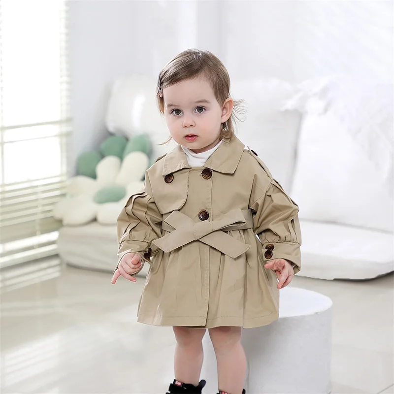 Autumn Baby Girl Clothes Jacket Fashion Baby Girls Coat Jackets Long Sleeve Children Clothing Outerwear Age for12M-3Years 2024