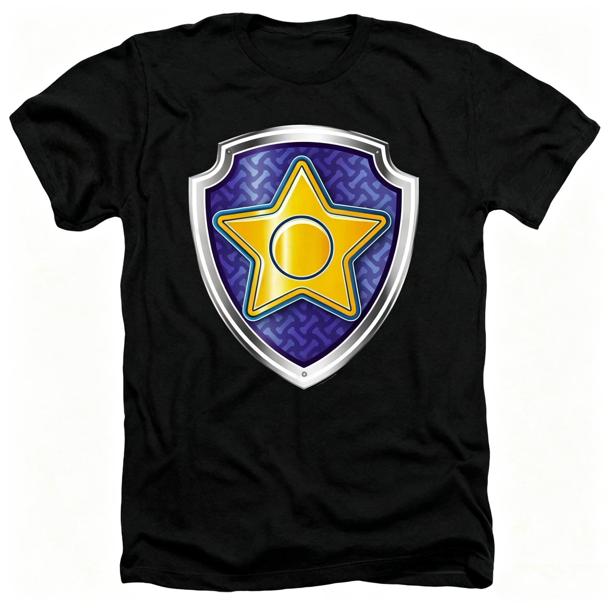Cute PAW Patrol Skye Shield Badge Kids Tee Cartoon Dog Print Short Sleeve T‑Shirt for Girls Toddler Birthday Party Casual Summer