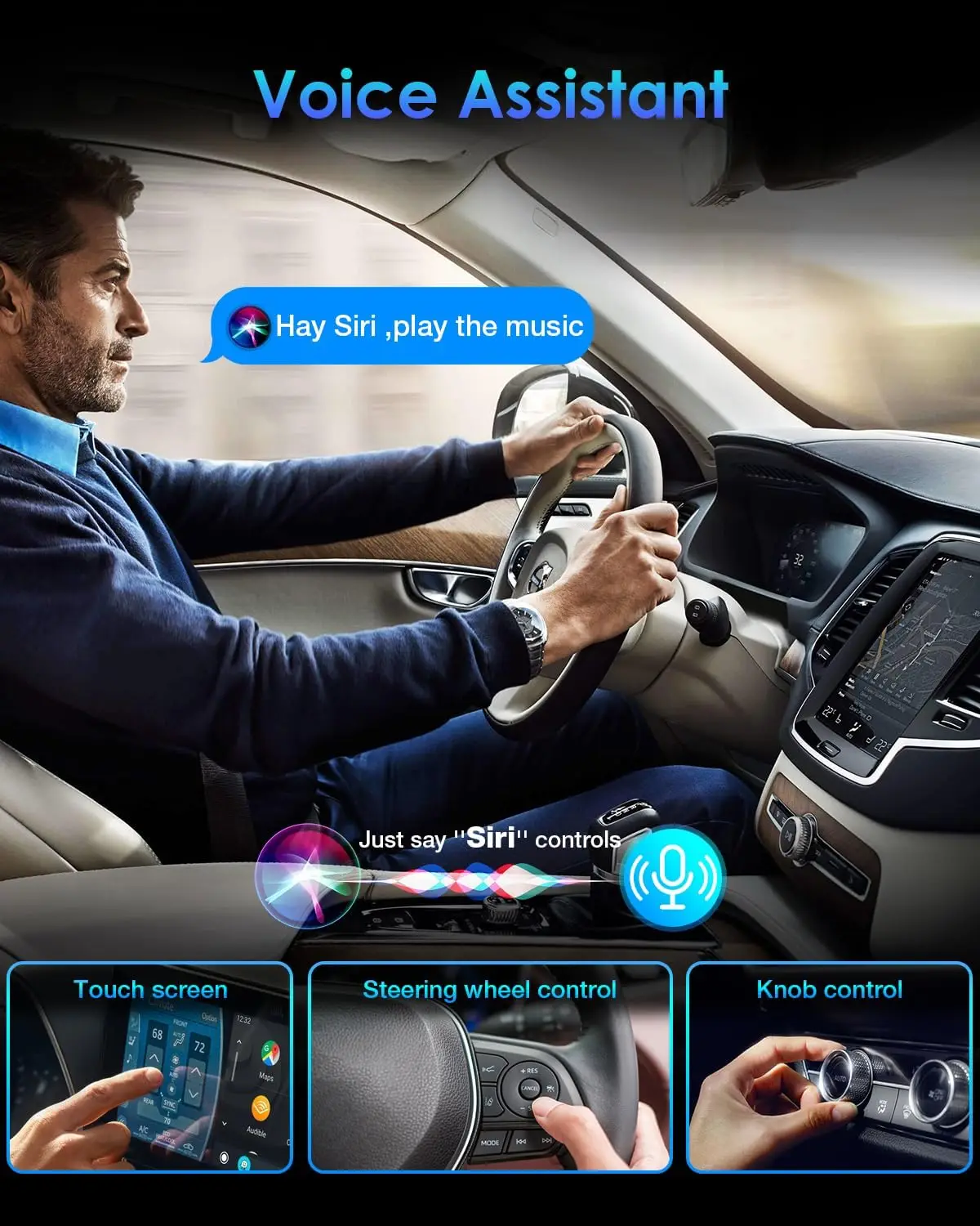 Wireless CarPlay Adapter, Converts Wired CarPlay to Wireless, Plug and Play CarPlay Wireless Adapter, Auto Connect Easy Setup Fi