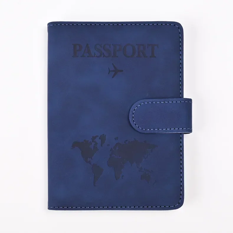 Reispaspoort Cover Holder Case PU Leer Heren Dames Ticket Portemonnee Beschermend met Creditcardhouder Protector Cover Case - afbeelding 1