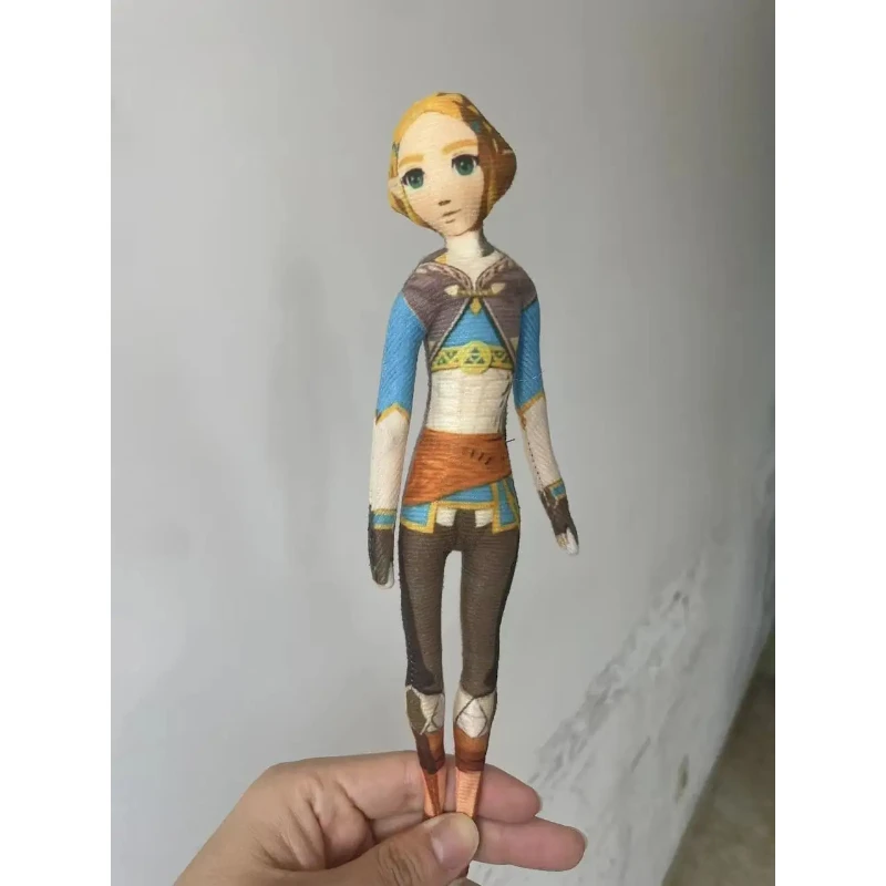 

28cm Princess and Link Soft Stuffed Doll Movable Joints Skeleton Body Abstract Plush Toy Game Toy Gift for Fans
