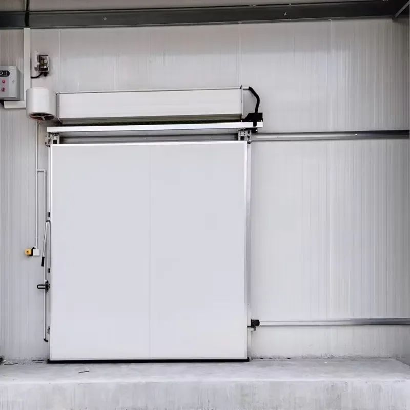 Easy-to-Operate & Install Manual Color Steel Cold Storage Sliding Door Fireproof Material Motor Core Component for Cold Room