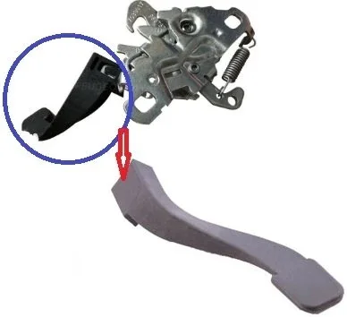 HOOD LOCK RELEASE LEVER LATCH END PLASTİĞİ 301 2012- 9677035280 424922818