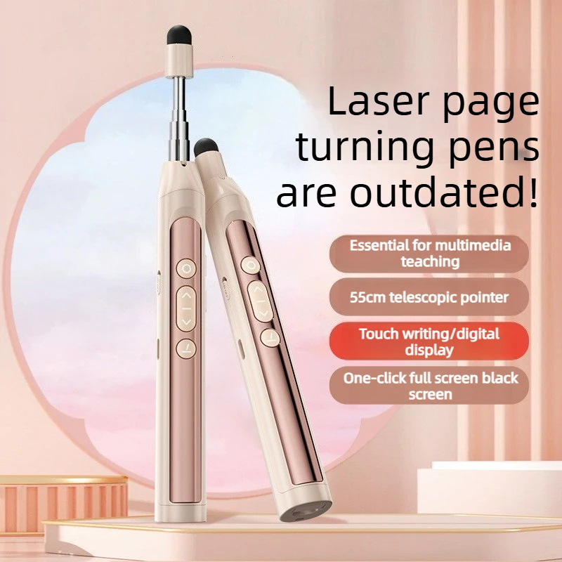 2.4GHz Wireless Presentation Clicker Powerpoint Pen USB Remote Control Flip Pen for Office Teaching Projector PPT Presenter