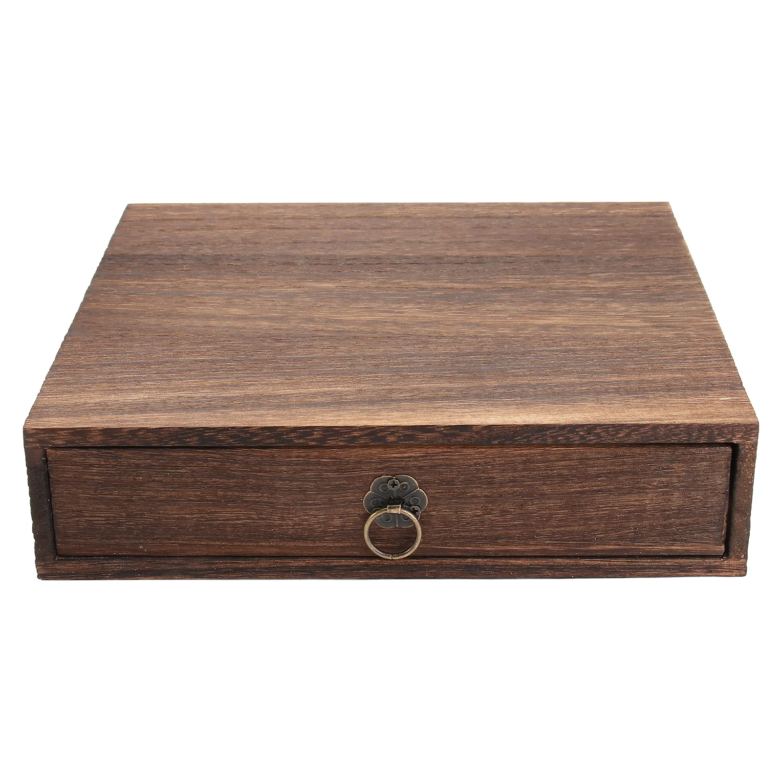 

Chinese Style Drawer Tea Box Child Mug Chest with Slide Out Wooden Cups Storage Holder