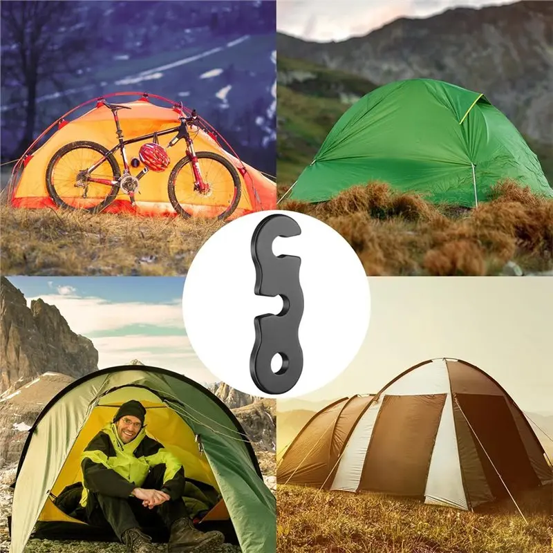 Натяжитель WORTHOWN-регуляторов, 40 шт., шнур для палатки из алюминиевого сплава, паракорд, веревка, натяжители кулачкового шнура