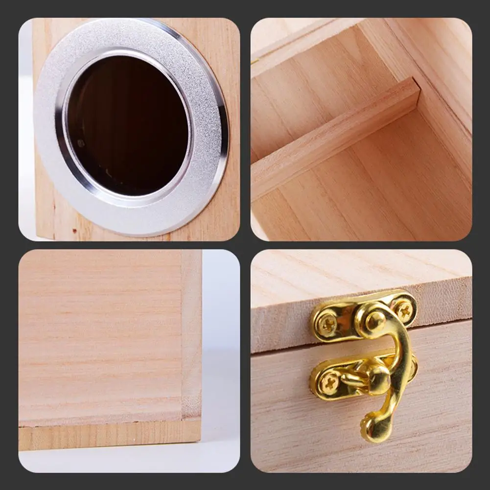 Wooden Bird Nest Outdoor Garden Decoration Breeding Box For Parrot Parakeet Cockatiel And Other Small Birds