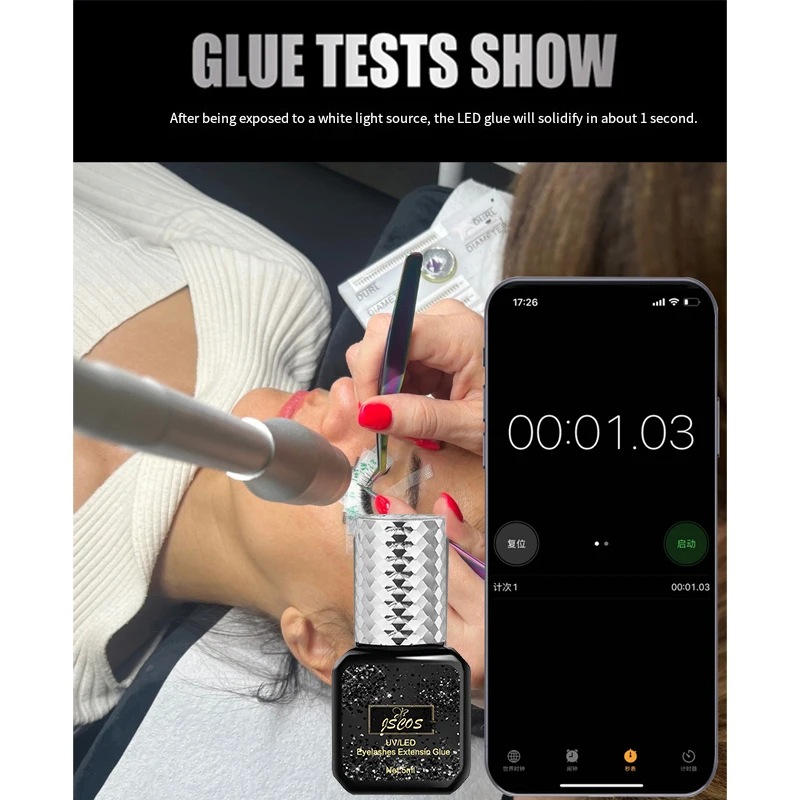 Upgrade FL009 LED Ultraviolet white light head 5W Eyelash Extension Bulb Head Makeup 395/5500k 6500k Led Eyelash White Lamp Head