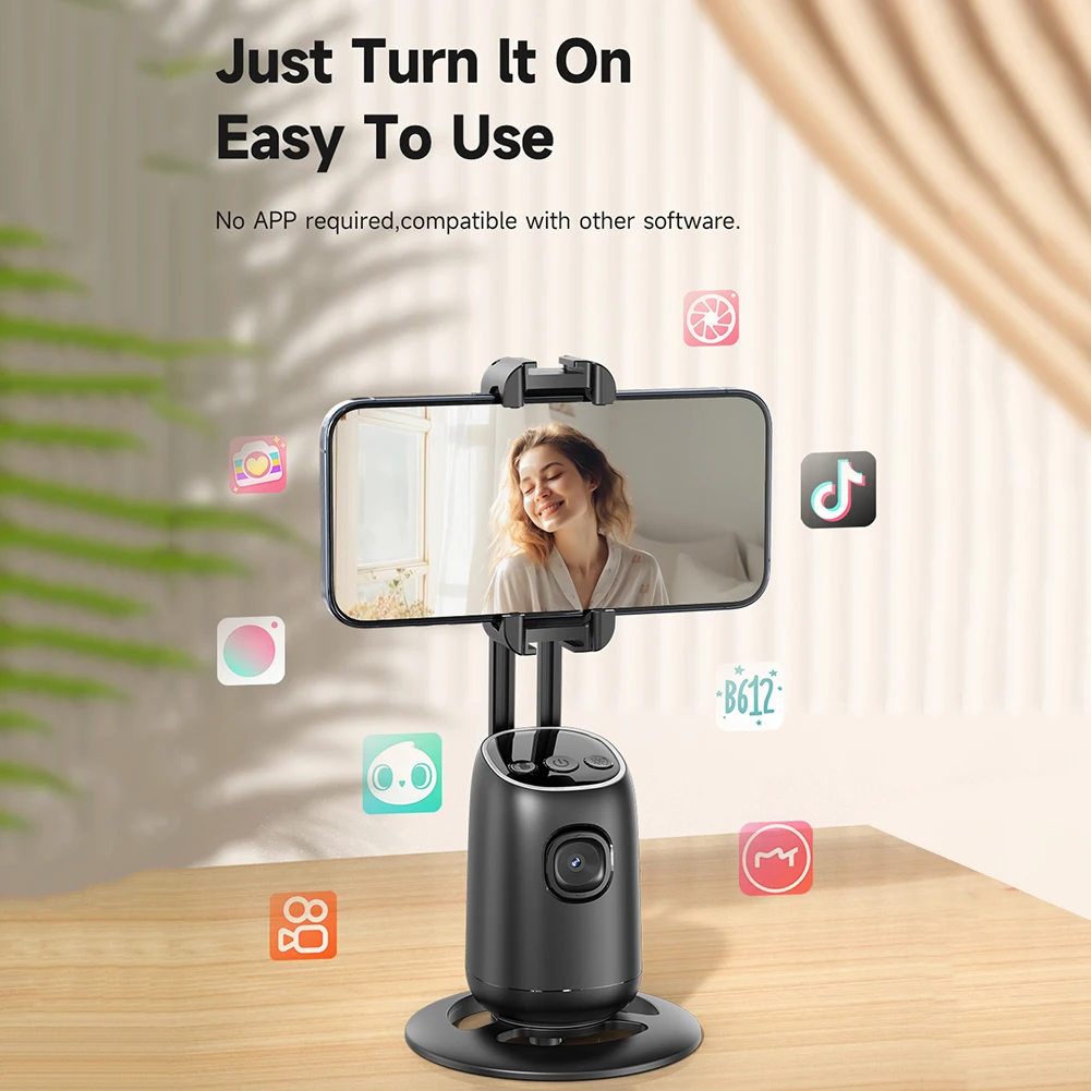 Mobile Gimbals Stabilizer For Smartphones Fully Automatic Tracking Gimbals For Streaming Video