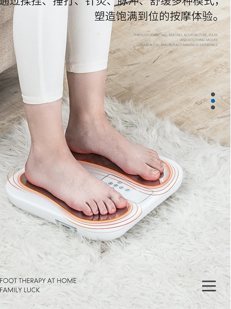 Foot wireless microcurrent neck, back, and sole massage