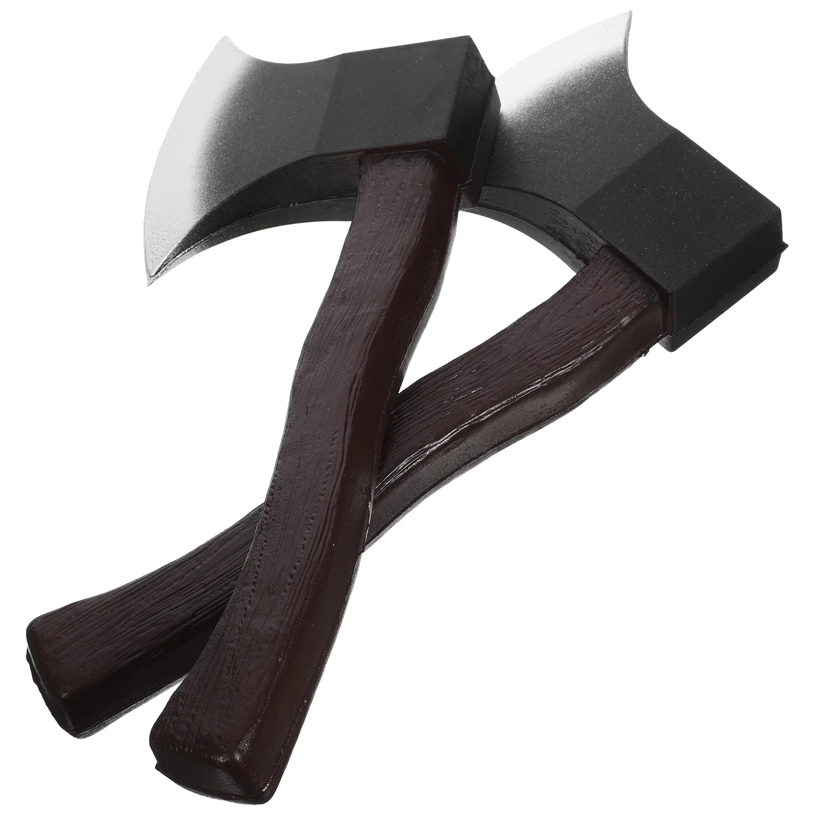 Accesorio de hacha falsa simulada para Halloween, actuación realista, decoración de fiesta, juguete falso, juguete simulado para niños, 2 uds.