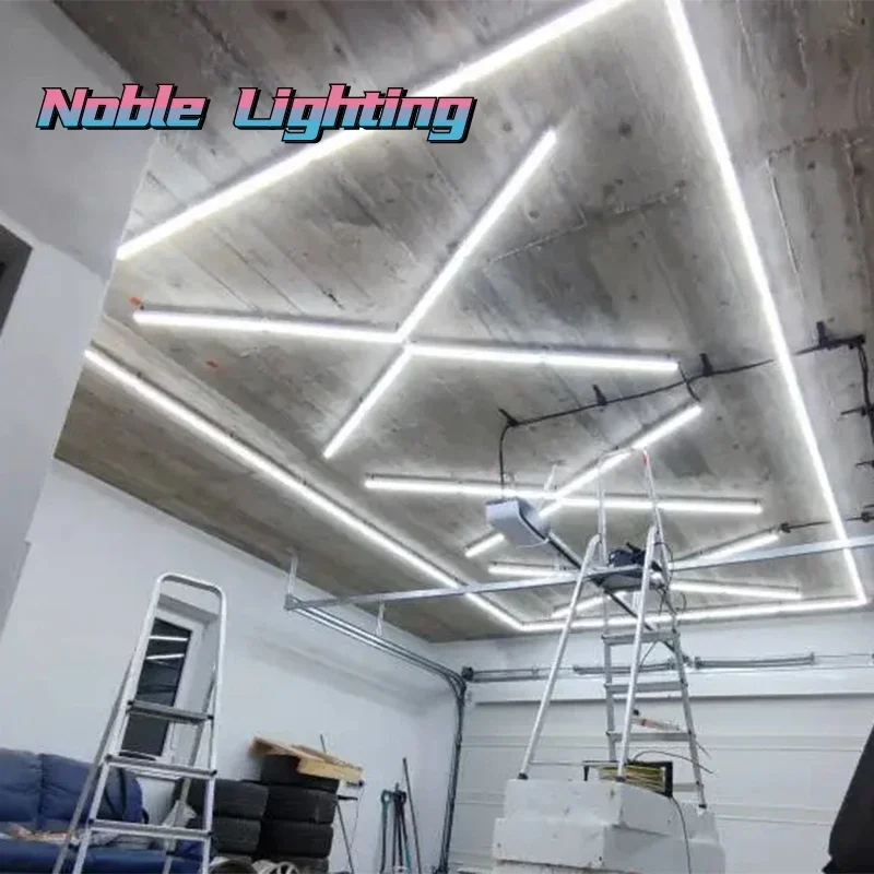 

2 Years Warranty Garage Lamp Hexagon Honeycomb Light DIY Led Tube Car Repair Store Lighting Workshop Ceiling Light Customized