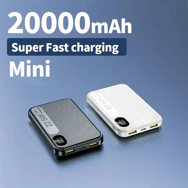 Lenovo Mini Power Bank 50000mah Super szybkie ładowanie PD22.5W Cyfrowy wyświetlacz Power Bank Ultra duża pojemność Powerbanks