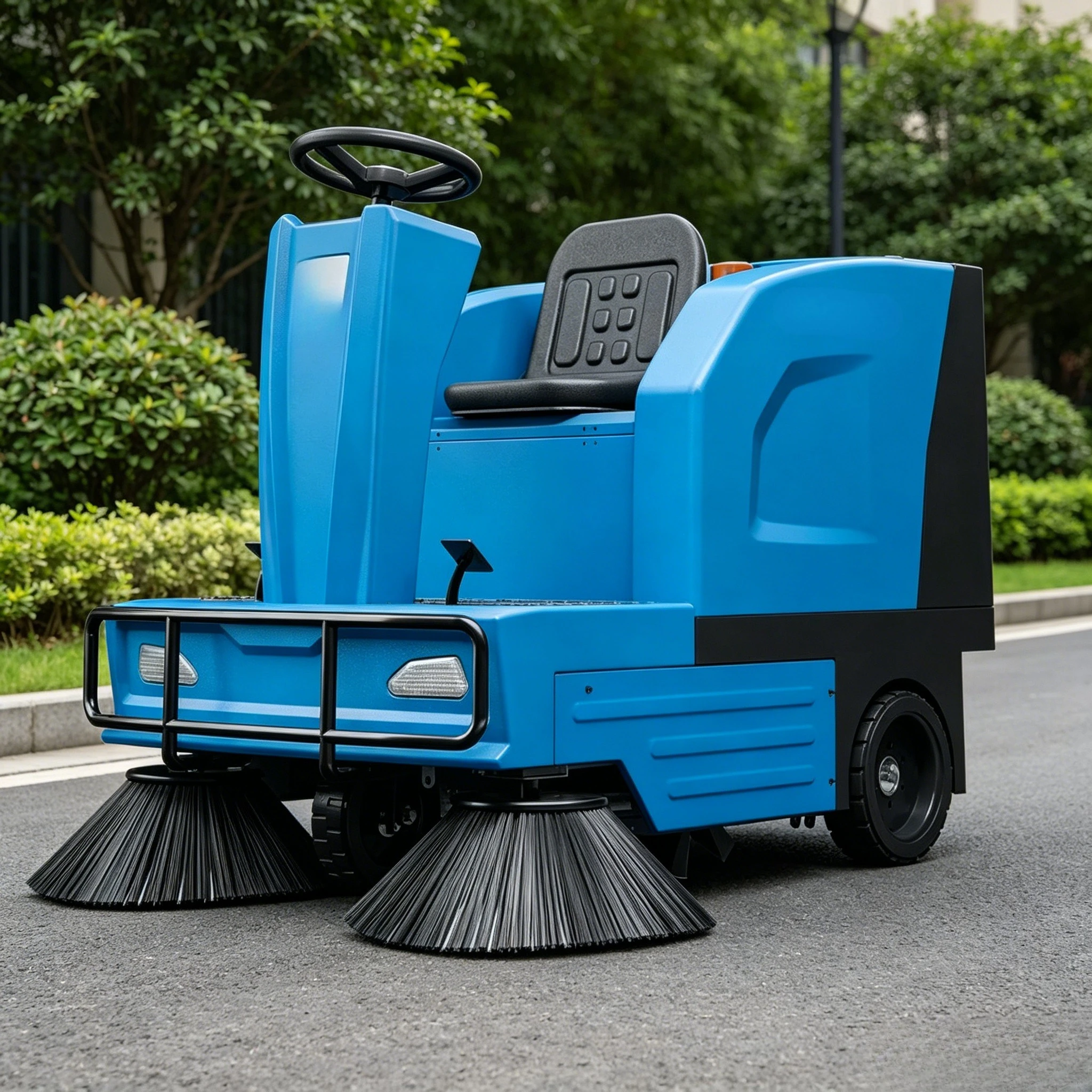 Industrial Automatic Street Sweeper Cleaning Machine Ride on Road Electric Outdoor Floor Sweeper Cleaning Machine Customized
