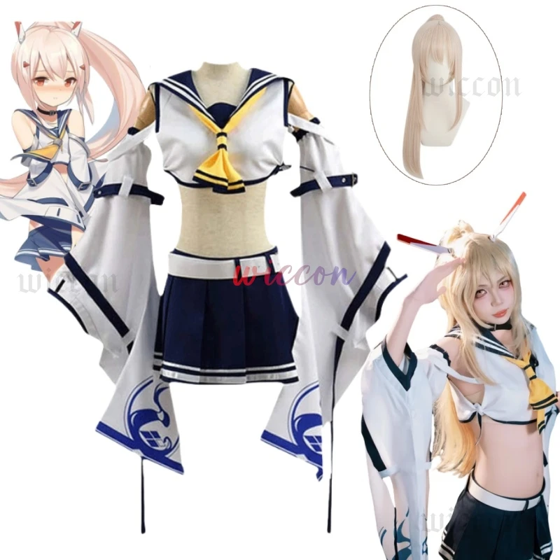 

Azur Lane IJN Ayanami, милое платье для косплея, галстук с поясом для девочек, милая униформа в стиле аниме, ролевая игра