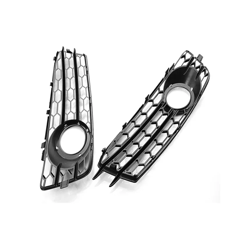 Car Modification Accessories Front Fog Light Lamp Frame Left And Right Trim Honeycomb Cover Fit For Audi A3 8P S-Line 2009-2012