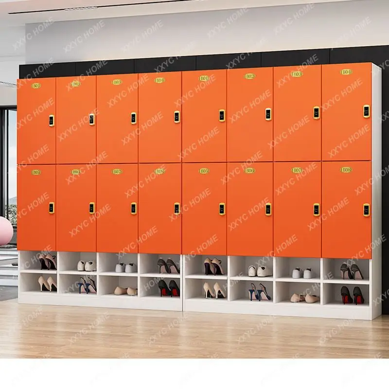

LShoe Cabinet Locker Wooden Yoga Studio Beauty Salon Barber Shop Storage Storage Cabinet