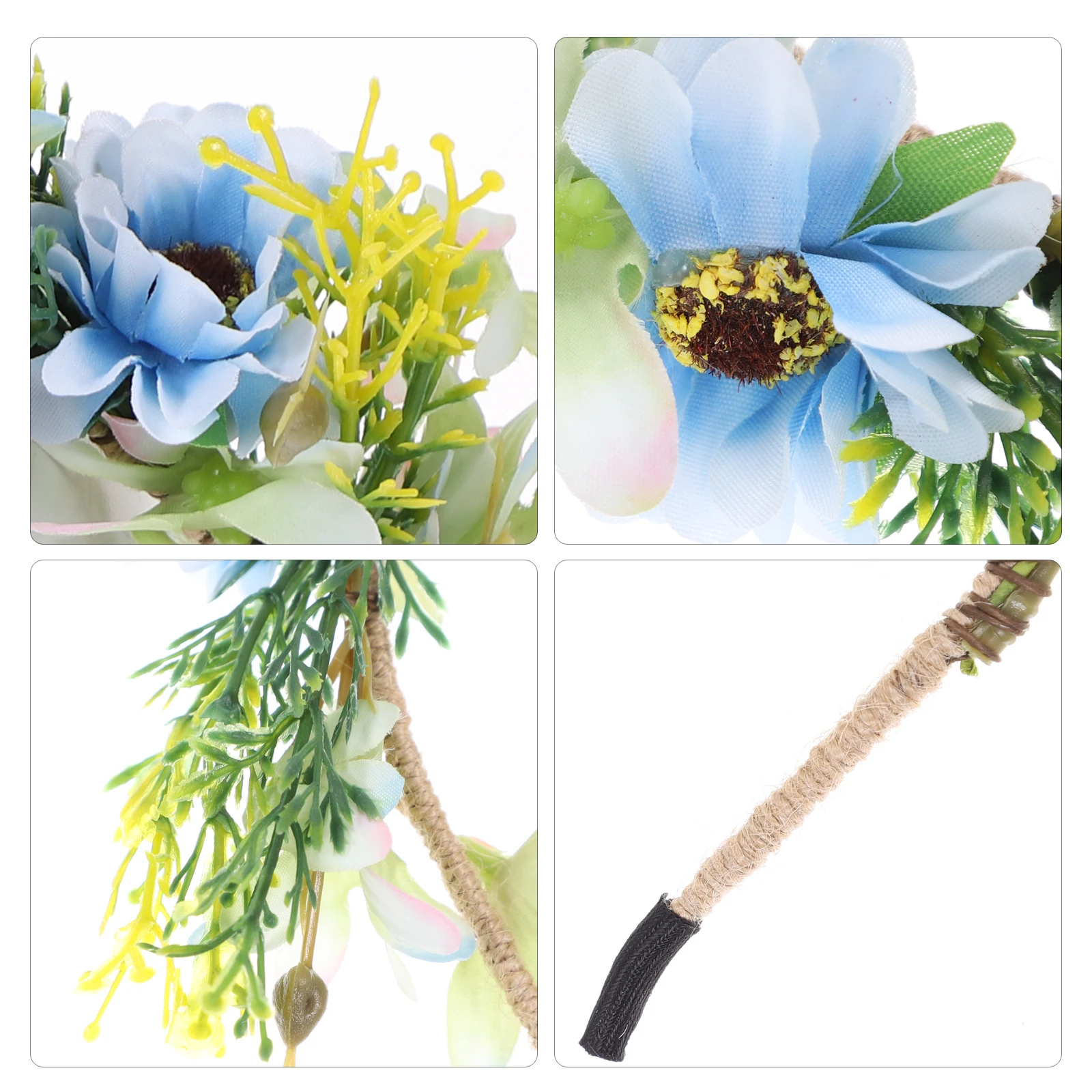 

Simulated Garland Headband Blue Hair Hoop Wreath Headdress Fashion Hair Decoration Bridal Bridesmaid Wedding Festival