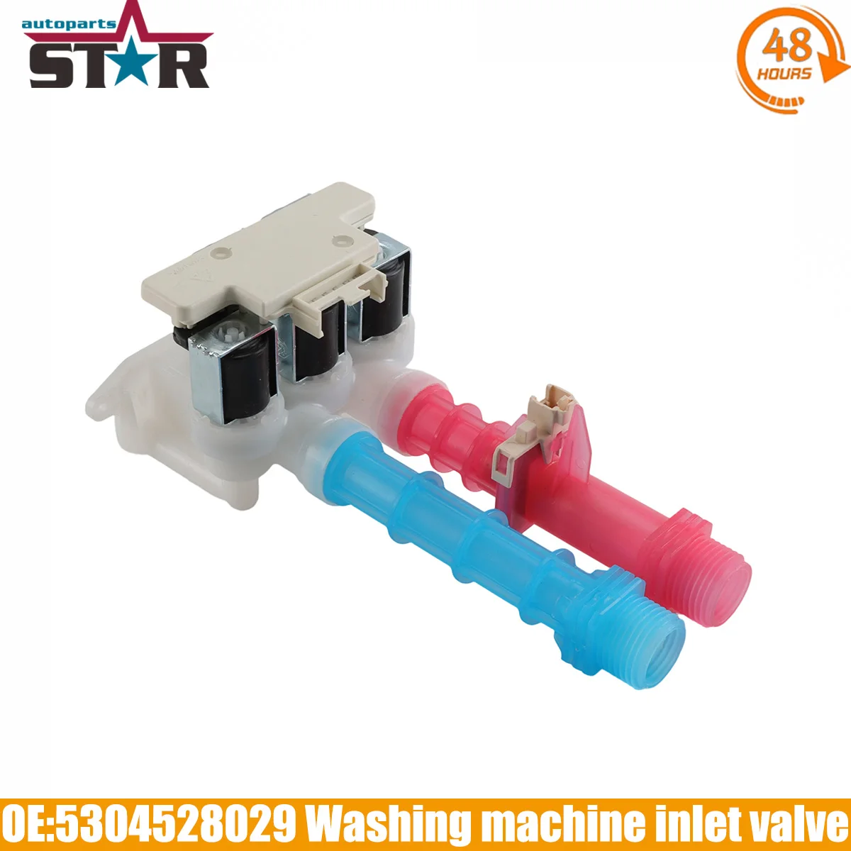 Adaptador de solenoide de entrada de agua para lavadora, repuesto 5304528029 5304514790 para Electrolux ELFW7437AWO y Electrolux EFLS627UIW2