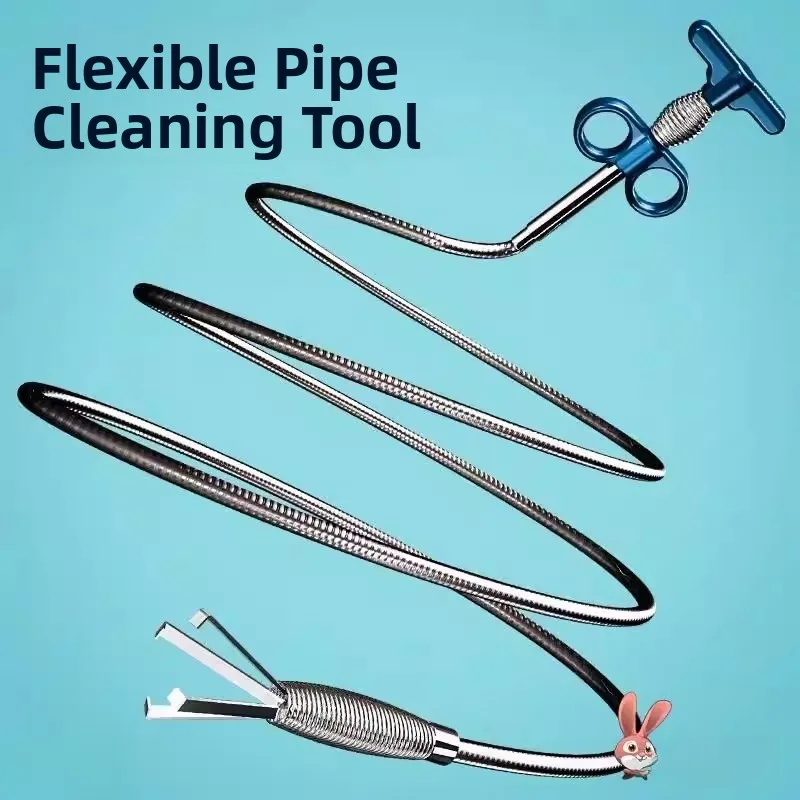 

Kitchen Bathroom Toilet Drain Unblocker Tool Sink Faucet Clog Remover Toilet Plunger Foreign Object Grabber Household Essential