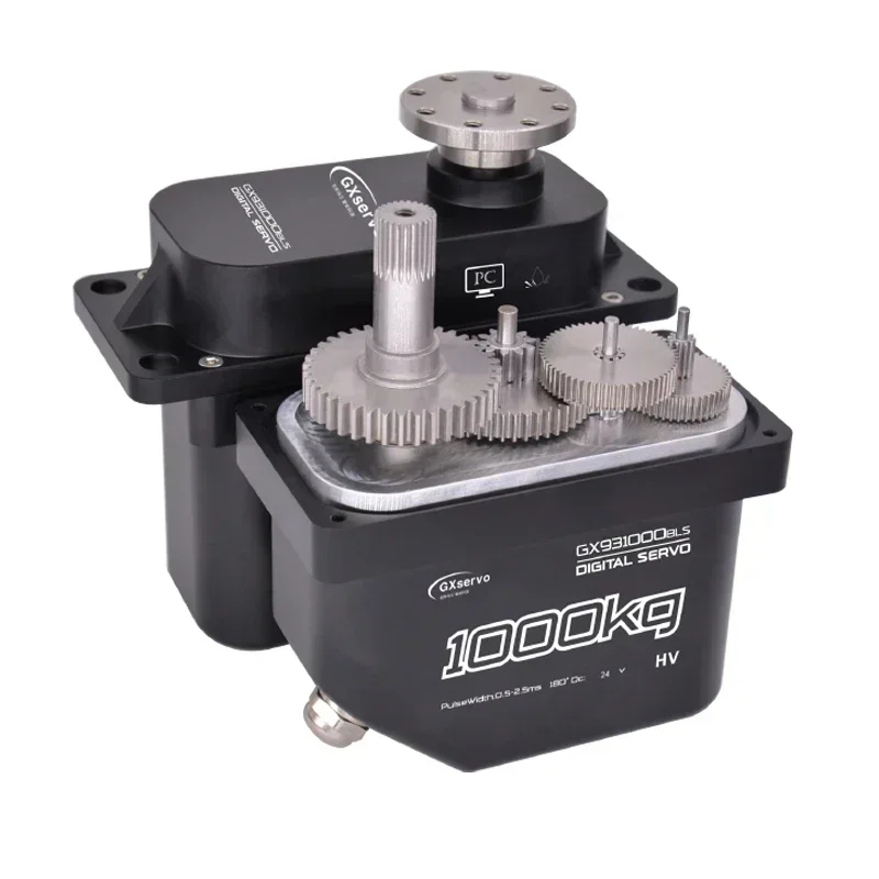 

GXservo 1000KG Large Torque Big Brushless Programmable Motor 24V Giant Servo 931000BLS For Industry PWM ,RS485,TTL,CAN System