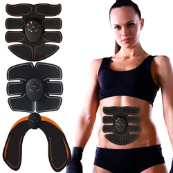 Electric EMS Abdominal Muscle Stimulator Buttocks Massage Patch Hip Trainer ABS Exercise Fitness Body Slimming Massager Stickers