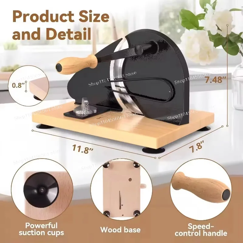 Household Manual Slicer for Bread Toast Sausage Meat, Multifunctional Kitchen Cutting Tool, Baking Food Accessory