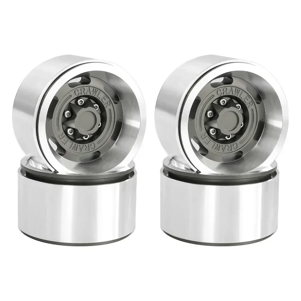 

1.9 Beadlock Wheel Rims （4PCS） Aluminum Alloy for 1:10 RC Crawler Axial SCX10 90046 SCX10 III AXI03007 Tamiya CC01 D90 D110