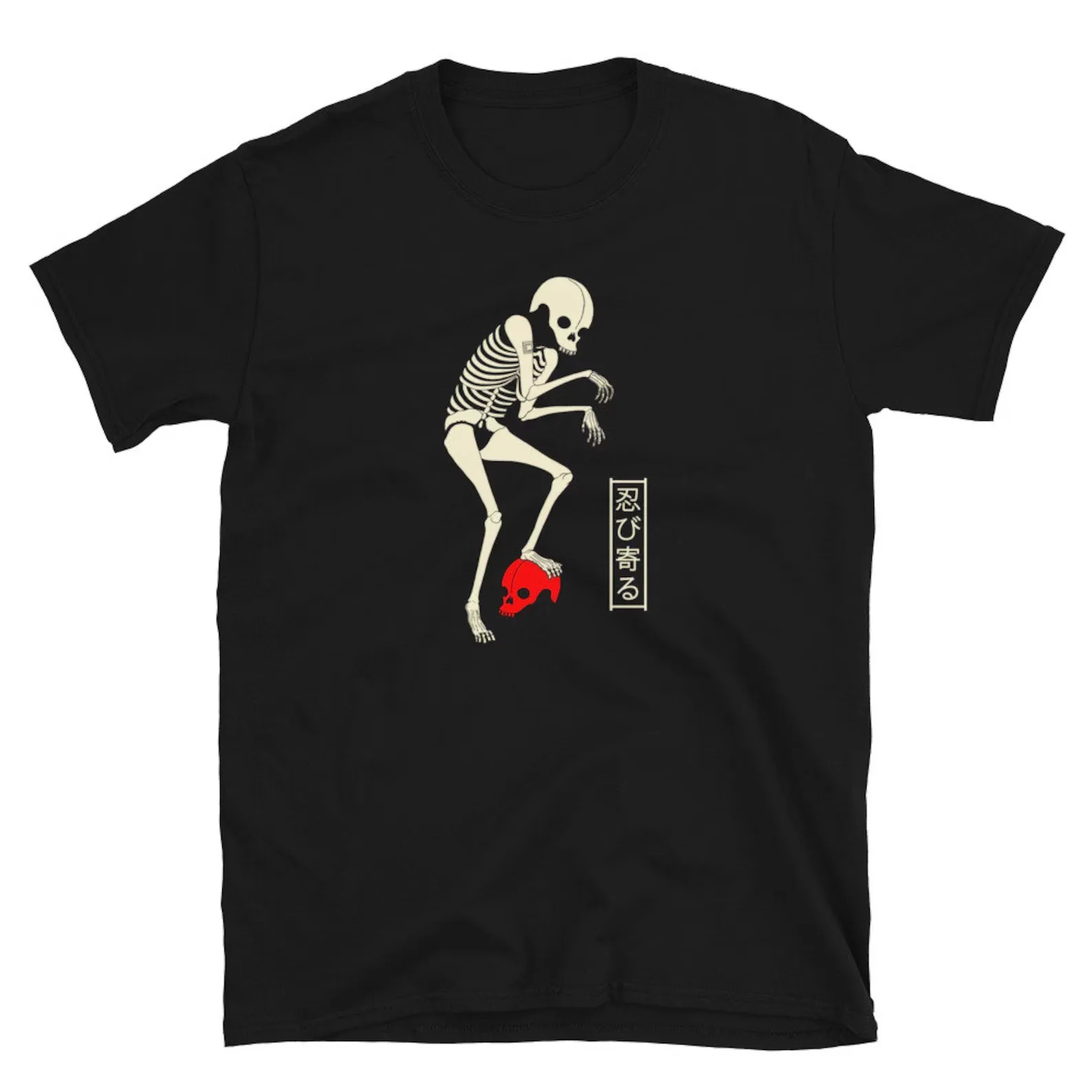 

Japanese Creep Skull Graphic Printing Summer Luxury Brand Cotton Men's and Women's T-Shirts Short Sleeves Street Fashion