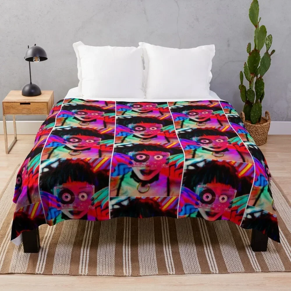 The witness love death and robots Throw Blanket