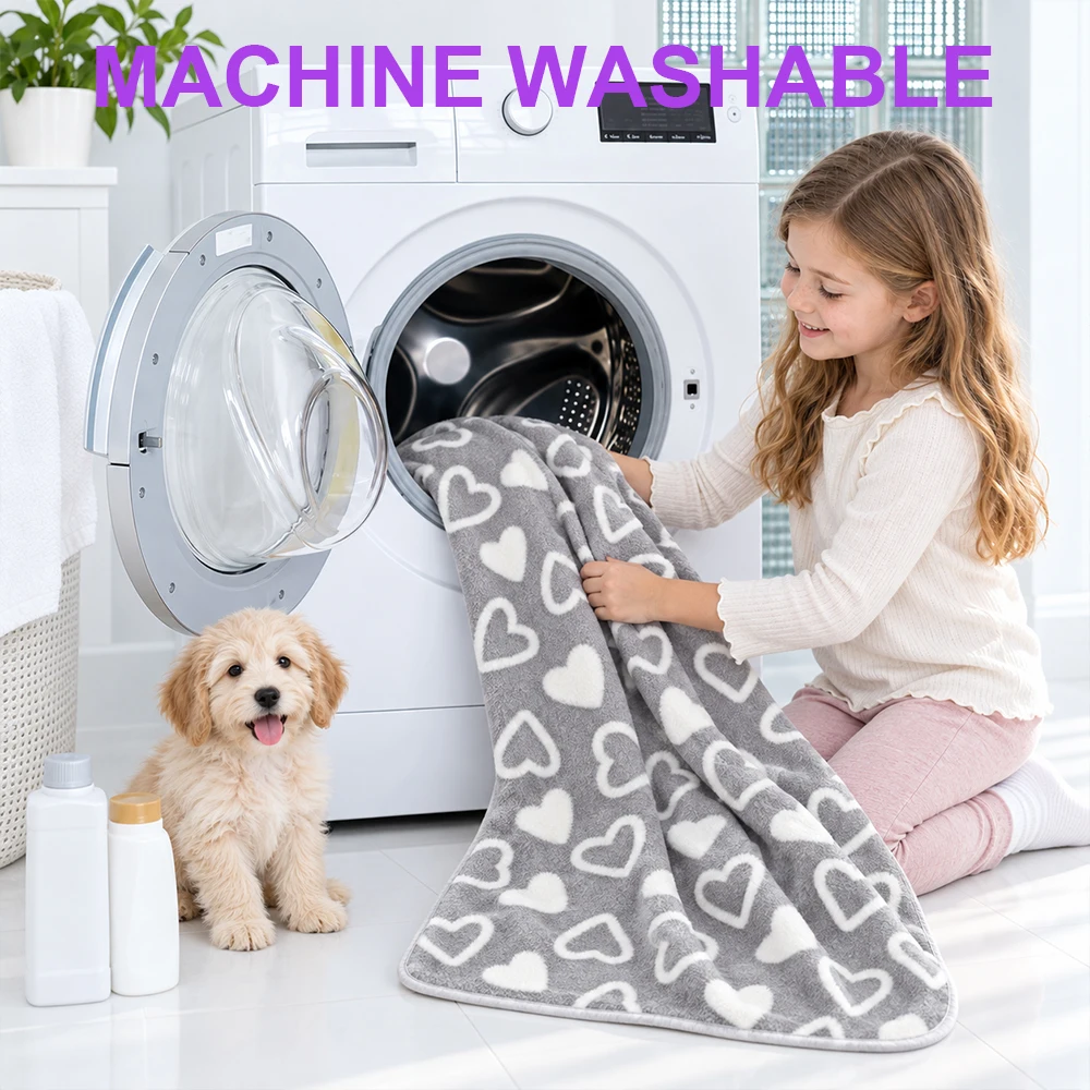 Soft Warm Pet Blanket Grey Cut - Pet Beds recension och pris