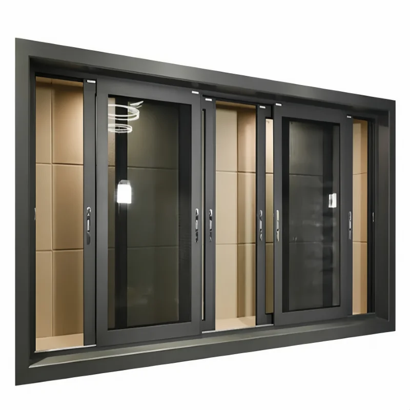 Cost-Effective Aluminum Sliding Window Frames with Ergonomic Anti-Slip Handles for Residential Renovation Projects