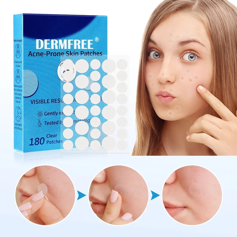 180/360PCS Invisible Acne Veneer Lump Sticker Reduce Acne Cleansing Pore Oil Removal Repair Smooth Skin Body Product PimplePatch