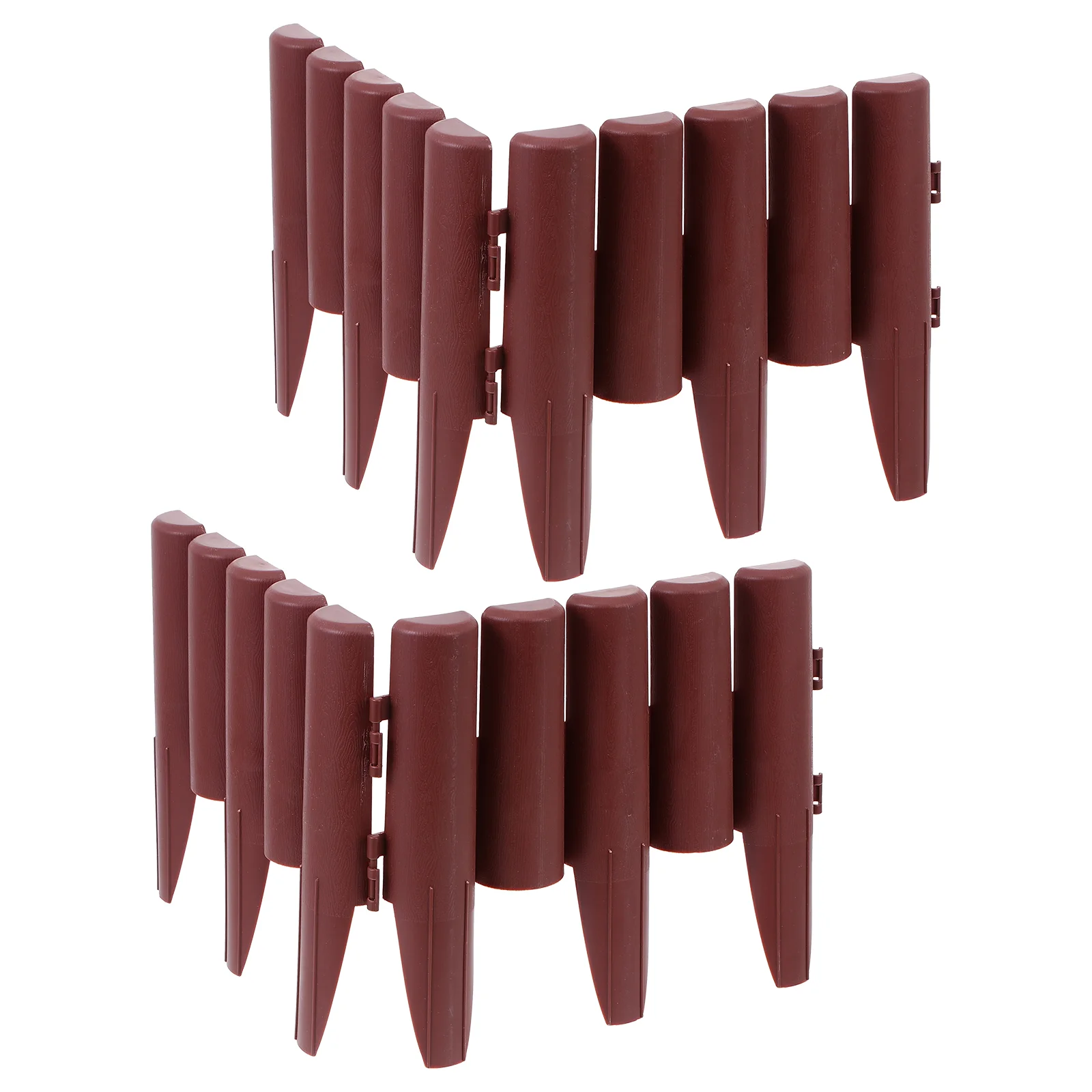 

4 Pcs Gardening Fence Outdoor Yard Decor Adornment Edging Fences Plastic Scene Ornament Plant