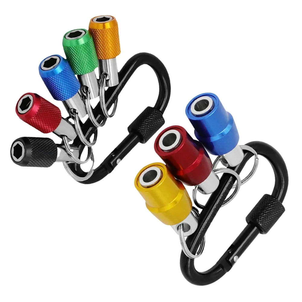 Brelok do kluczy z trzpieniem sześciokątnym 1/4 cala, różne modele przedłużek do wkrętaków.