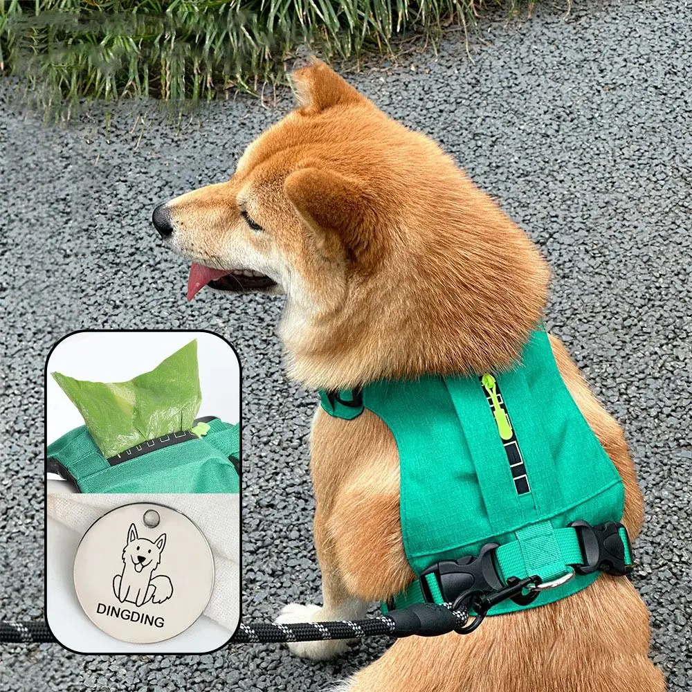 

Escape Proof Nylon Dog Harness Reflective Breathable Dog Harnesses Durable Pet Vest With Handle Adjustable Outdoor Small Mediu
