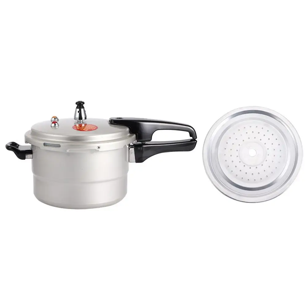 Safe Kitchen Pressure Cooker with Steaming Layer - Explosion-Proof Design for gas , Electric & Ceramic Stoves