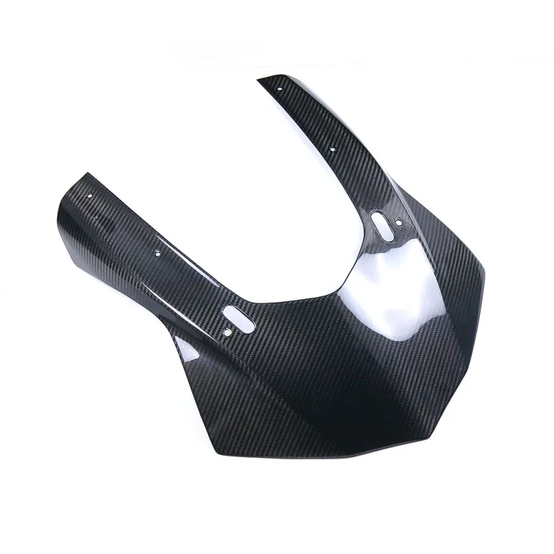 Adequado r1 r1m acessórios da motocicleta de fibra carbono frente farol defletor capa